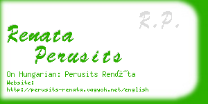 renata perusits business card